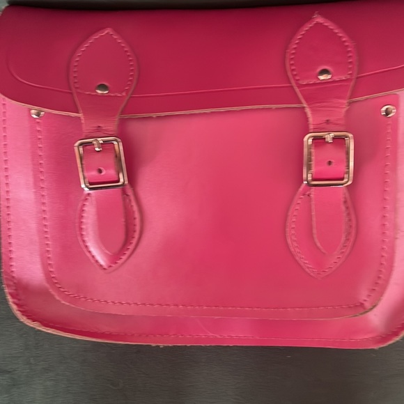 Hot Pink Cambridge Satchel Company small/medium sized bag - Picture 5 of 10
